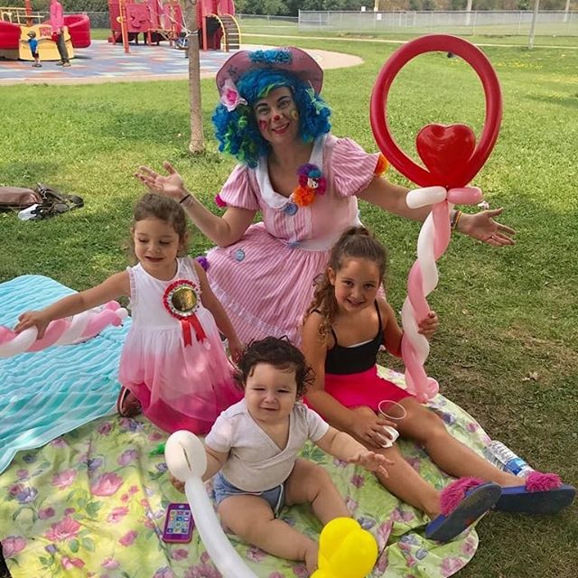 Taffee the Clown bringing smiles at a birthday party